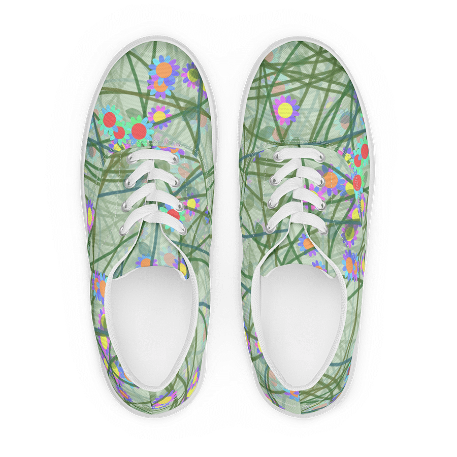 Floral Harmony Lace-Up Canvas Shoes product image (1)