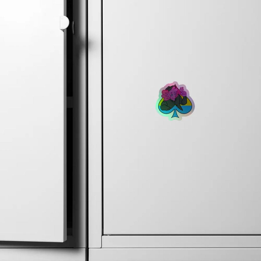 Pan in Spades | Kiss-Cut Holo Sticker product image (4)