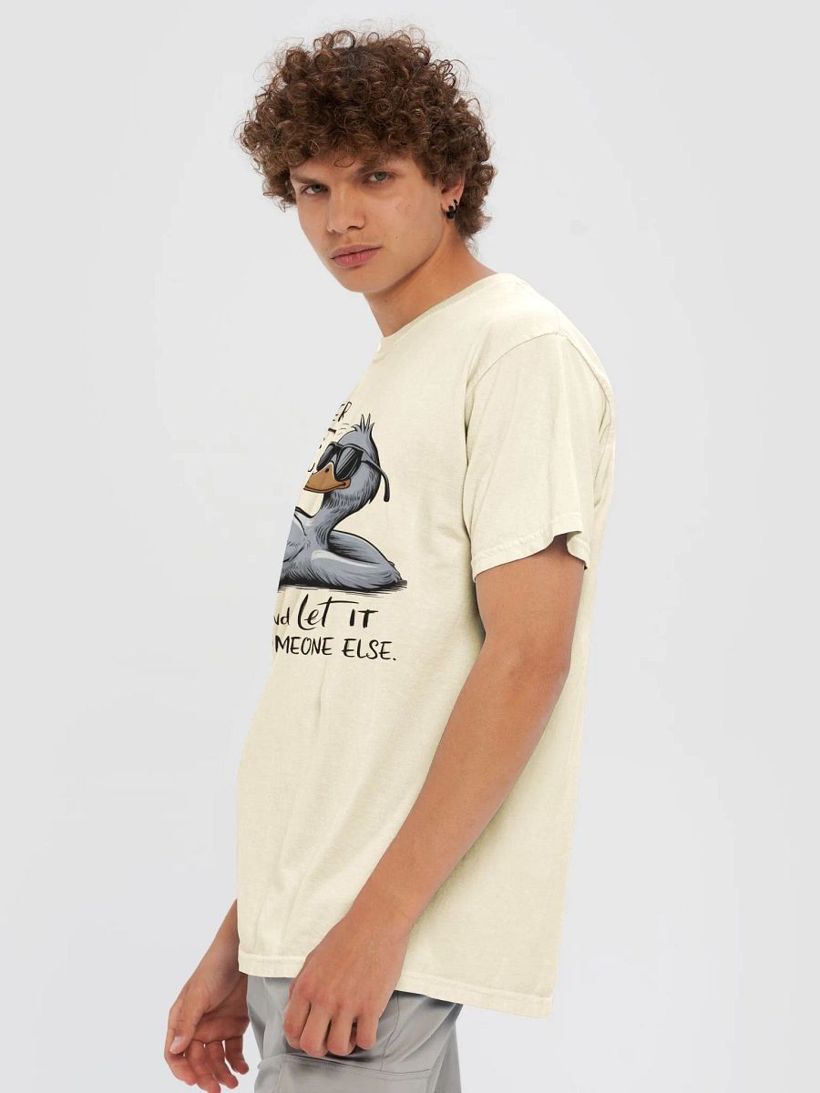 Funny Duck Quote - Duck & Let It Hit Others Sunglasses Unisex Heavyweight T-Shirt product image (6)