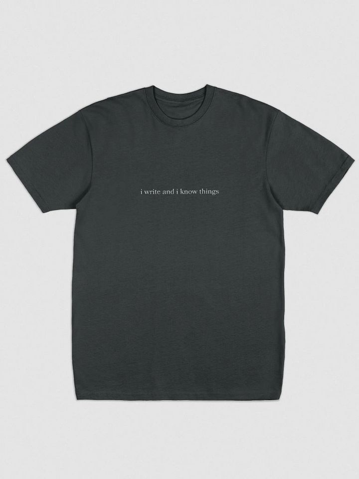I Write Embroidered Crewneck T Shirt product image (2)