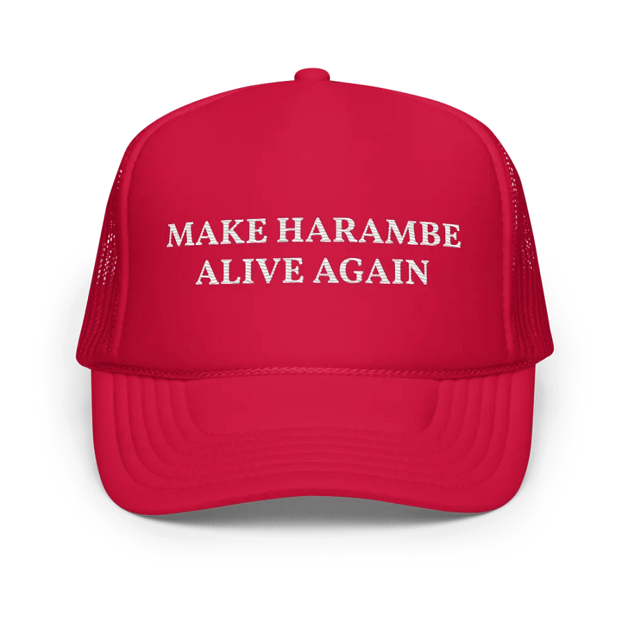 Make Harambe Alive Again - Embroidered Trucker Cap Hat product image (1)