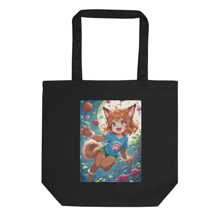 Animated Cat Girl Eco Tote Bag product image (1)