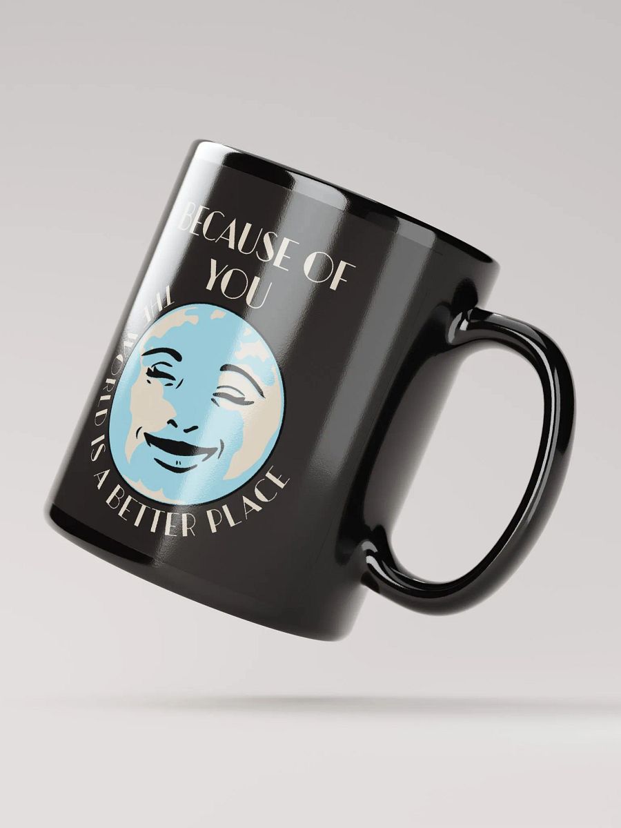 Smiling Face in the World - Black Mug product image (3)
