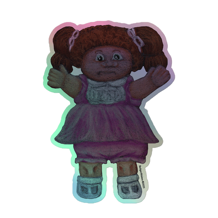 Garden Doll Holographic Sticker product image (1)