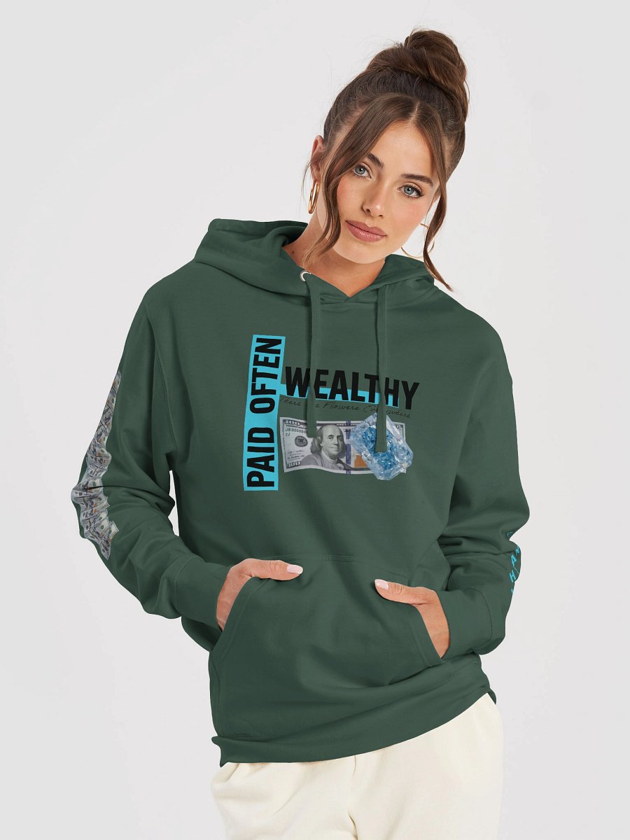 Diamond Blue Wealthy & Paid Often Hoodie product image (35)