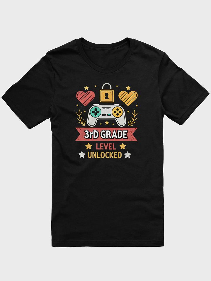 3rd Grade Level Complete T-Shirt – Gamer Graduation Shirt for Boys & Girls, Funny Third Grade School Video Game Tee product image (1)