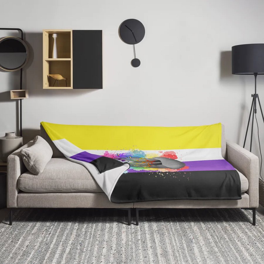 Nonbinary Pride Fox Blanket (2023) product image (11)