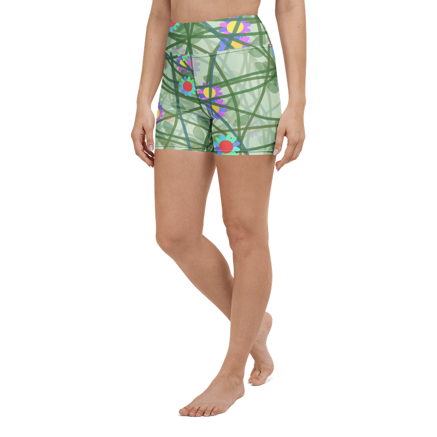 Blossom Burst Yoga Shorts product image (5)