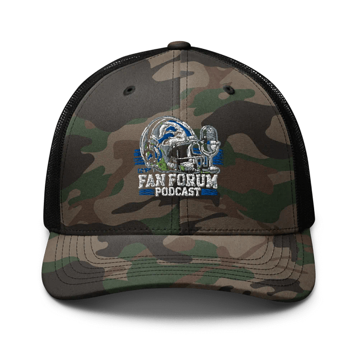 🦁 Detroit Lions Fan Forum Podcast Camo Hat 🏈 product image (1)