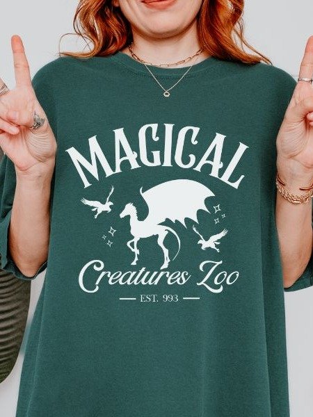 Magical Creatures Zoo Vintage Minimalist Style Shirt product image (26)