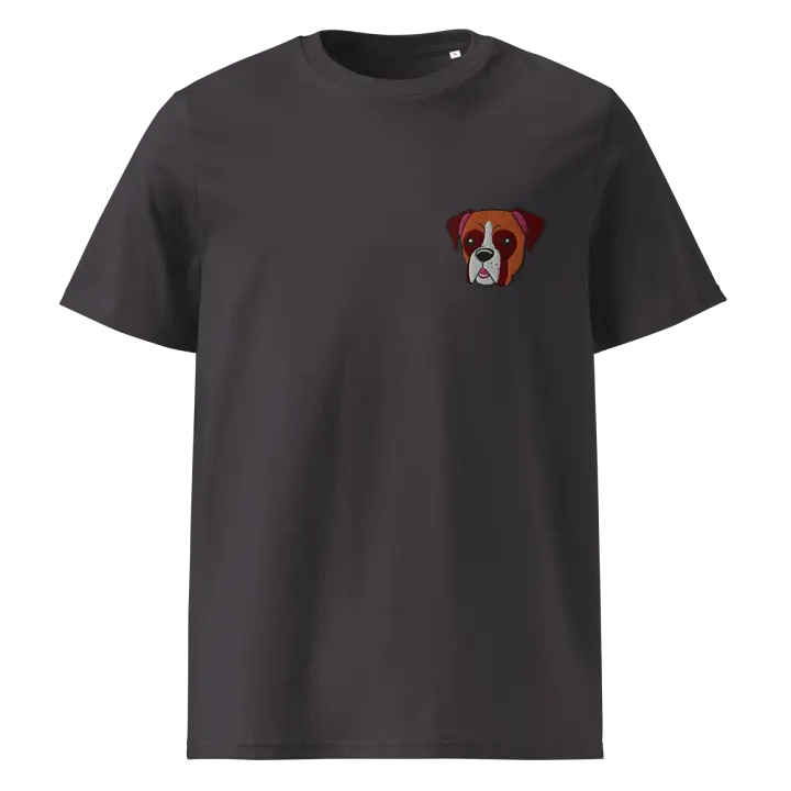 Friendly Boxer Dog Embroidered T-Shirt product image (7)