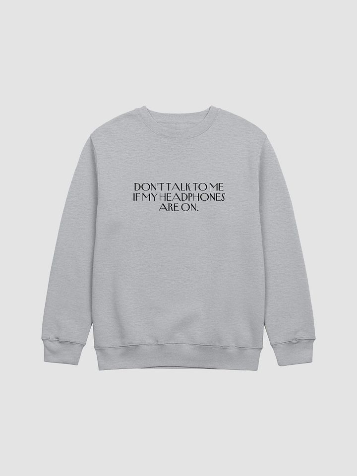 HEADPHONES ON (variant 1) printed crewneck product image (6)