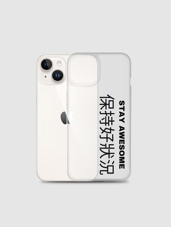 Stay Awesome iPhone Case black product image (2)