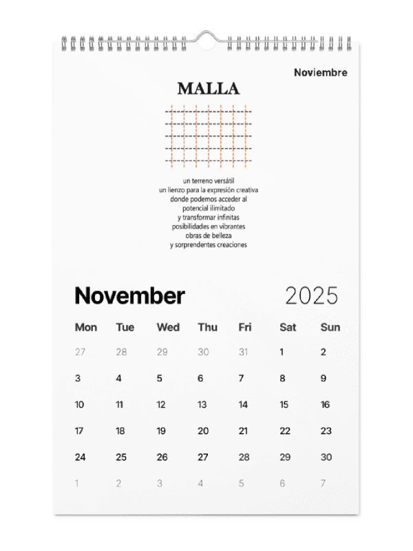 Espanol Implicito-Spanish Implied 2025 Calendar-Calendario (Dias en ingles)-Now $10.50 Use promo code VIBES4LOVE at checkout product image (10)