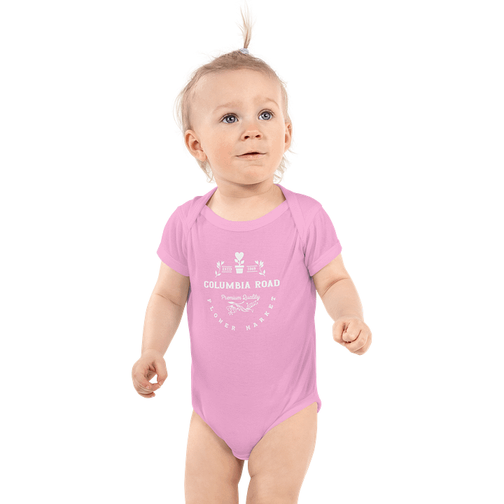 Columbia Road Market Baby Onesie (Pink) product image (1)