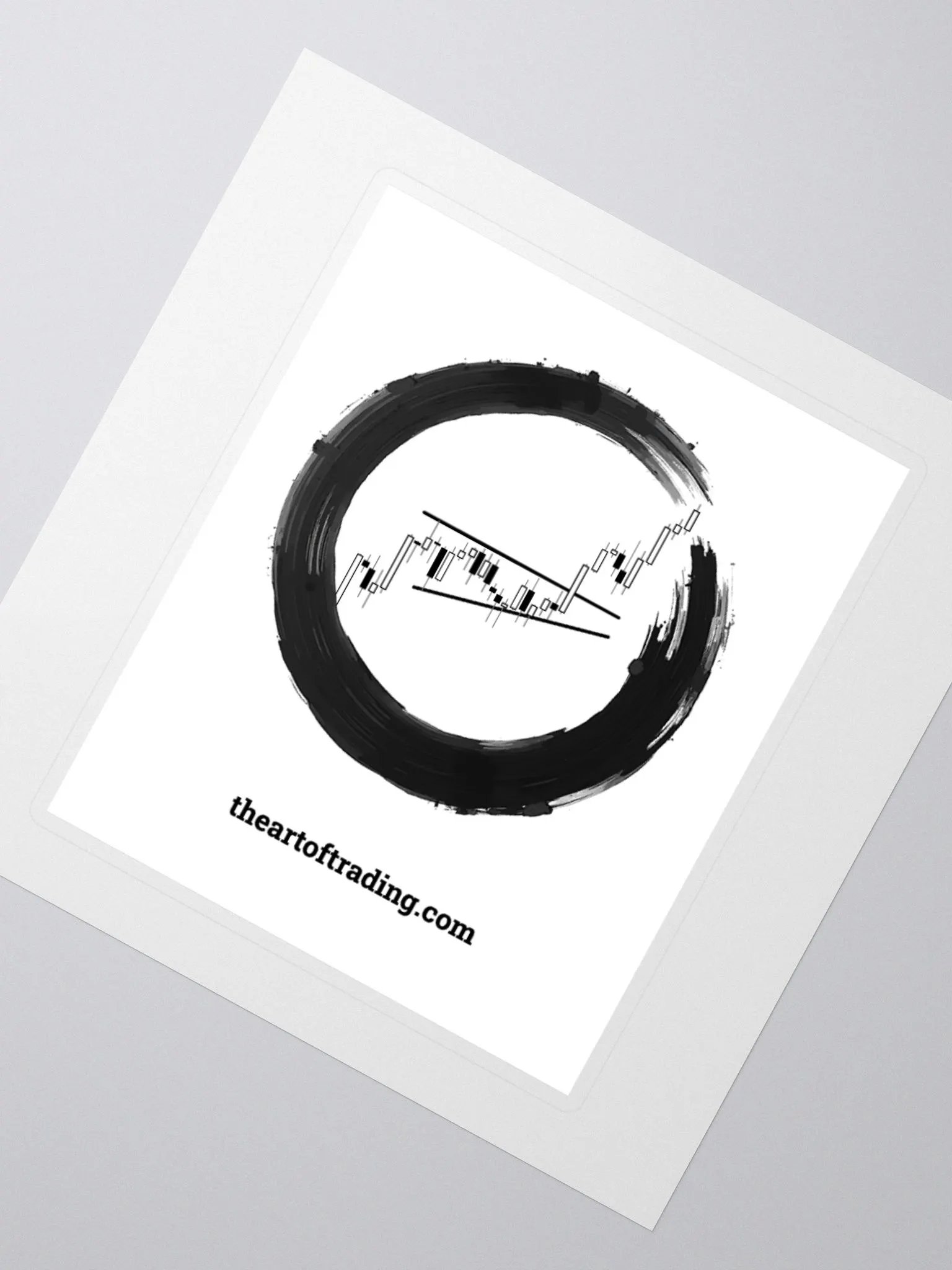 The Art of Trading Sticker (White) product image (5)