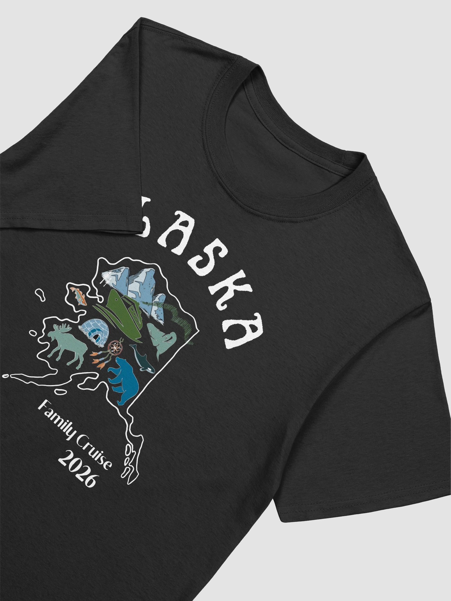 Alaska Cruise Family Adult Matching Dark Shirts product image (8)