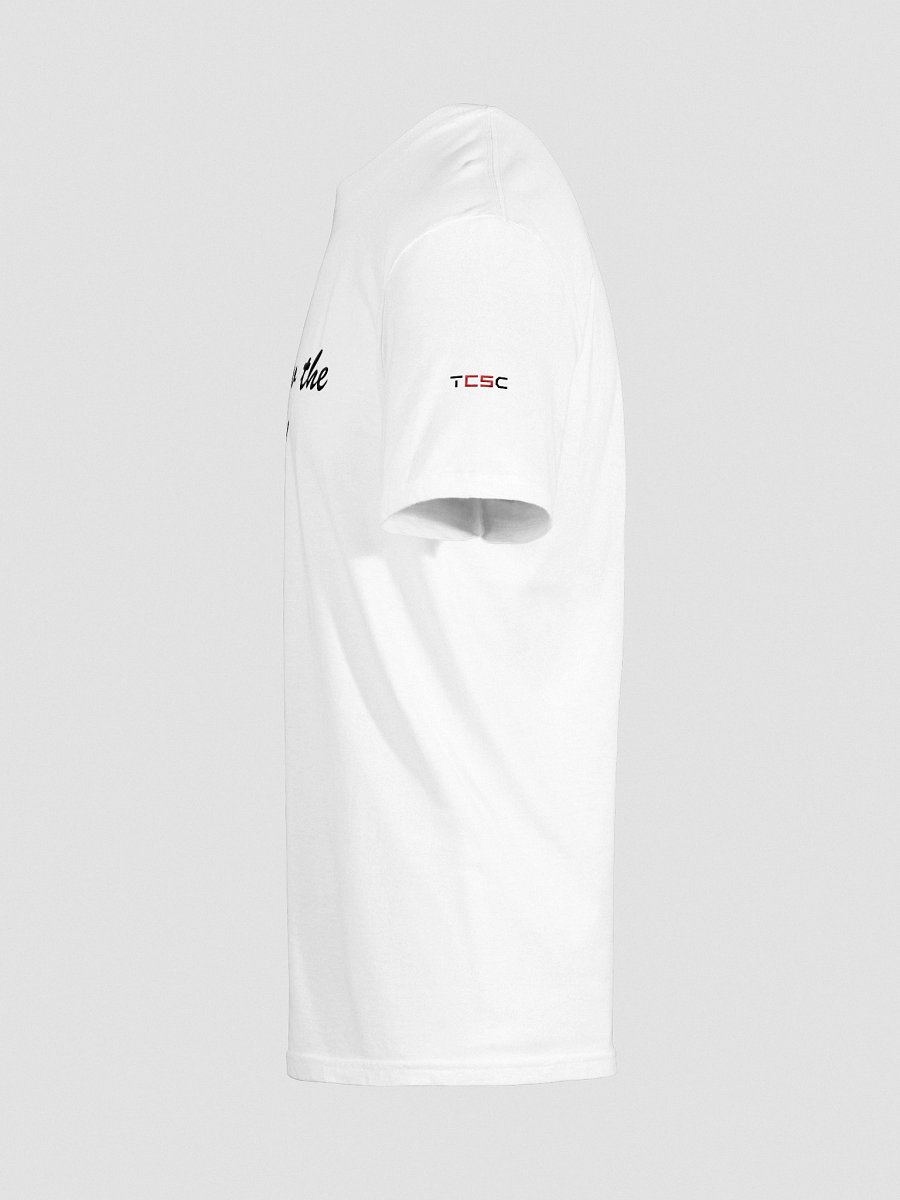 'You know the drill!' Embroidered Emblem Unisex T-Shirt (White) product image (9)