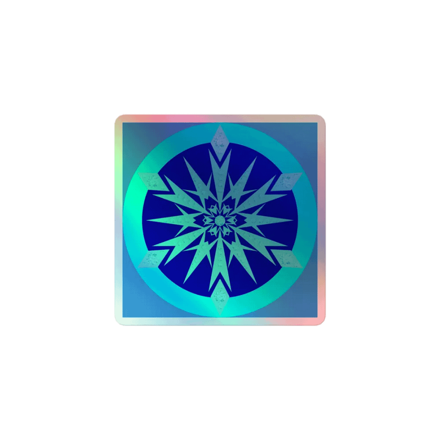 snowflake holo sticker product image (1)