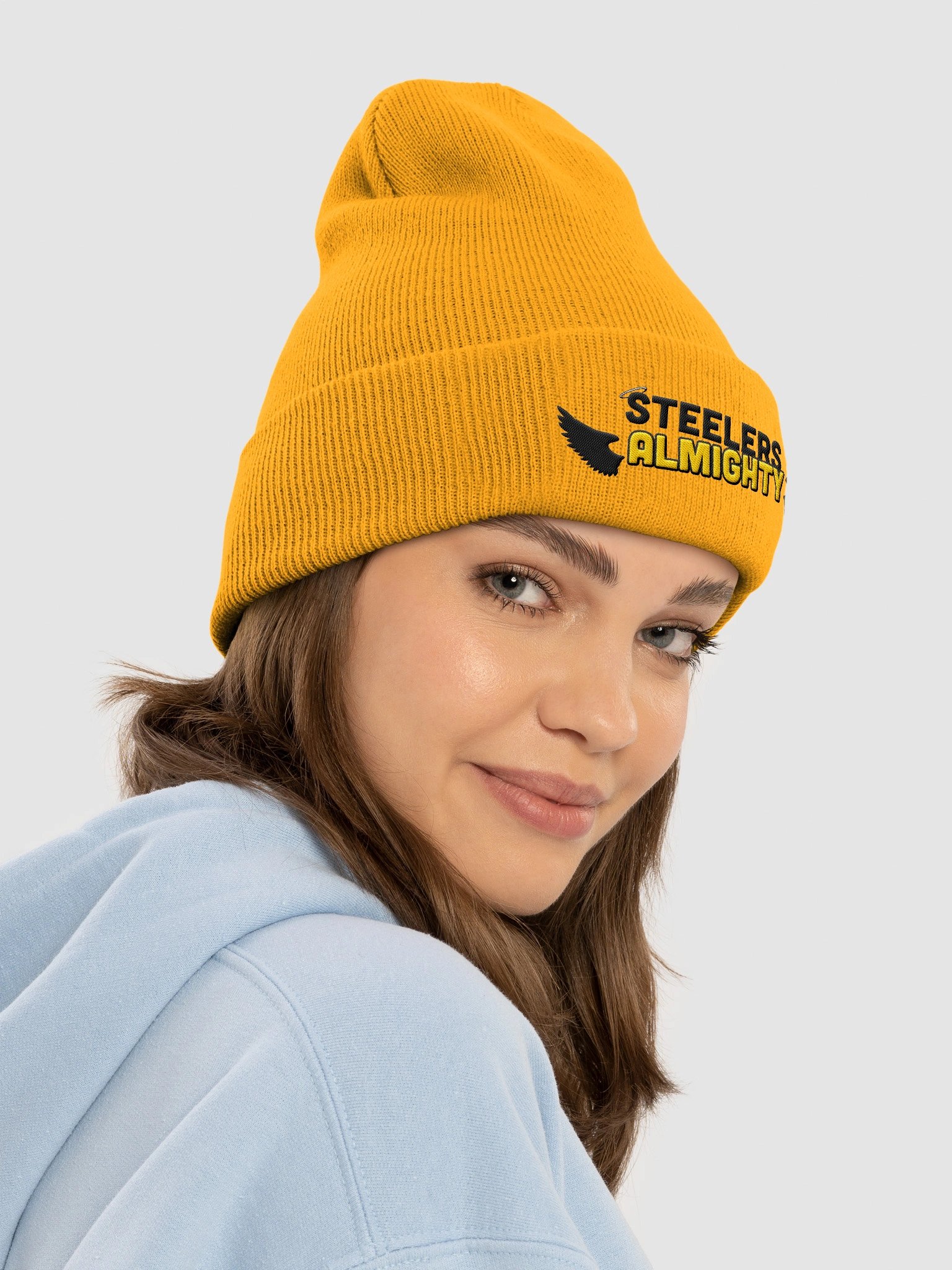 ALMIGHTY Cuffed Beanie (Black Logo) product image (3)