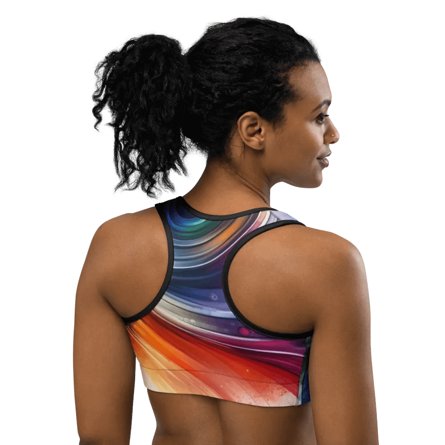 Vibrant Vortex All-Over Sports Bra product image (4)