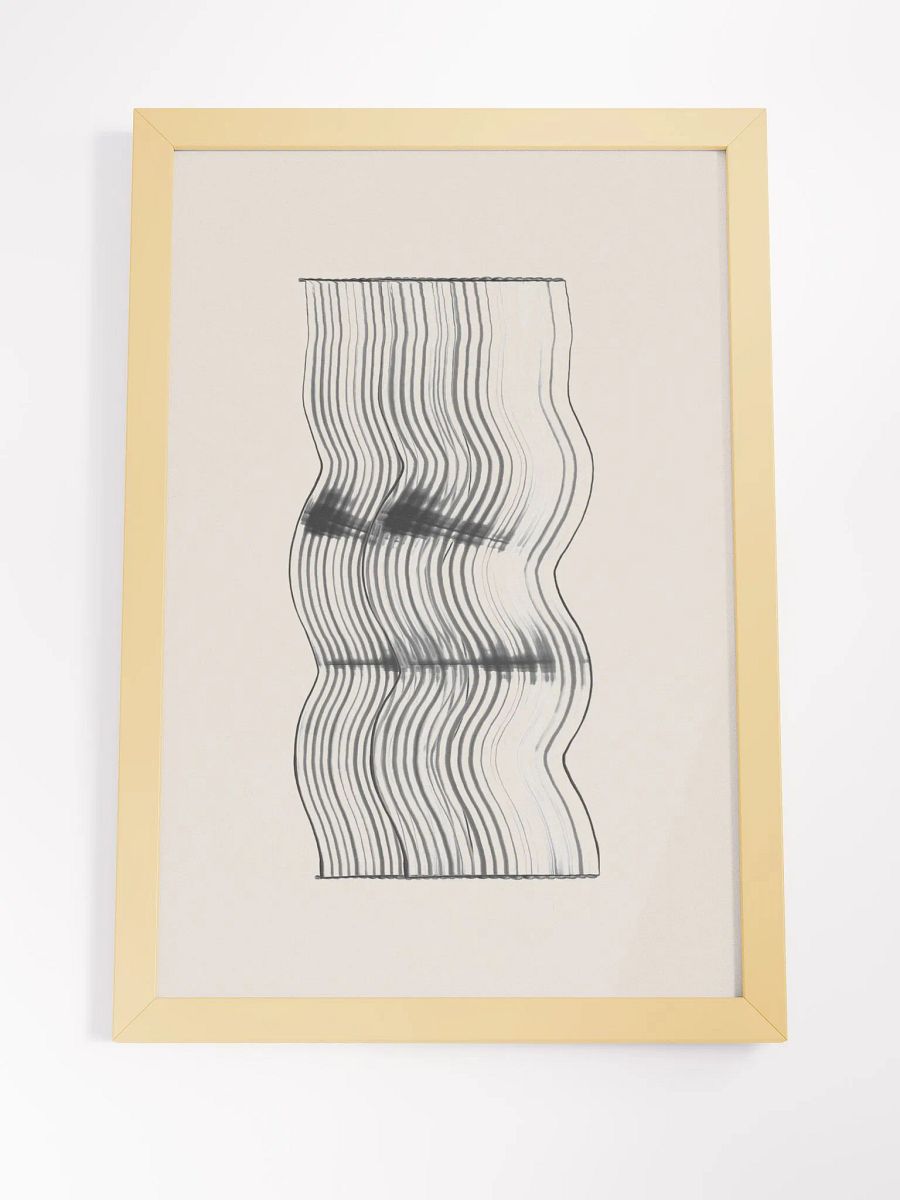 Flowing Motion Framed Poster | Modern Abstract Wall Art product image (3)