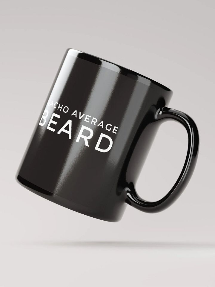 Nacho Average Beard Black Ceramic Mug product image (2)