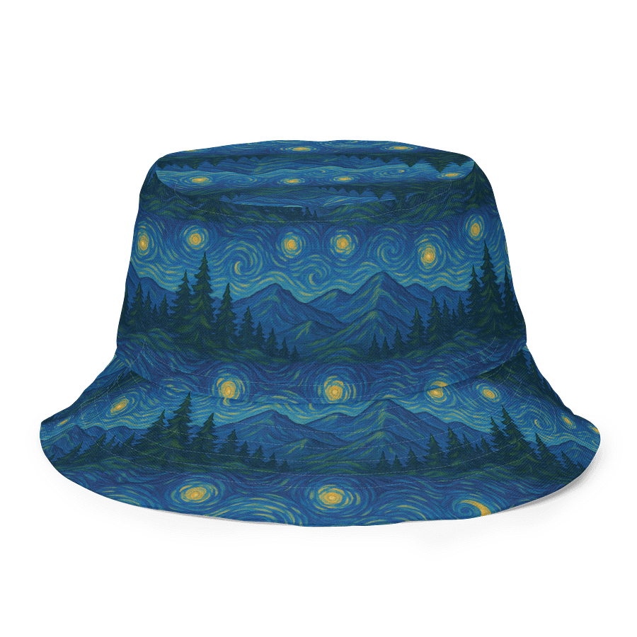 Starry Mountain Night Bucket Hat product image (7)