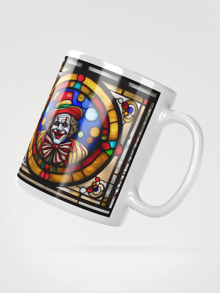 #003 Scrappy Slim Clown Stained Glass Mug product image (5)