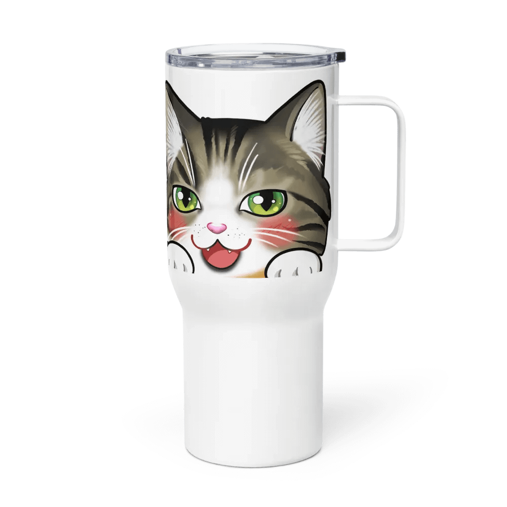 Cat Mug (Traveling With Handle) product image (1)
