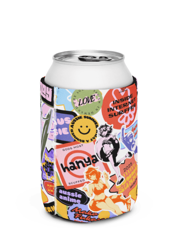 Stickerbomb Stubbie Holder / Can Cooler product image (1)