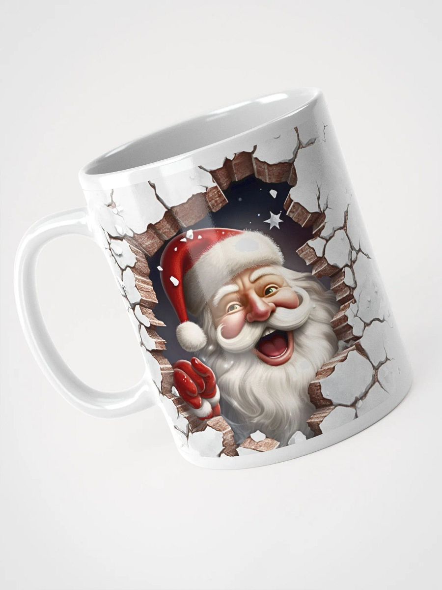 Santa's Peek-a-Boo 3D Christmas Mug - Double the Joy! product image (7)