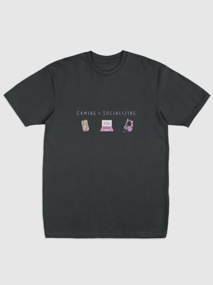🎮 Gaming > Socializing | Introvert Gamer Tee 💖 product image (1)