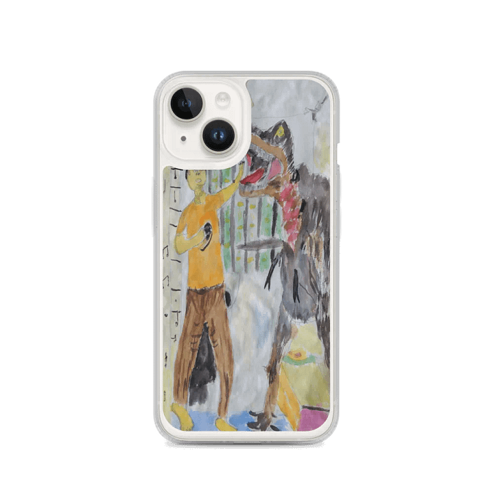 MagSafe® Clear Case for iPhone®： Me vs T.rex product image (4)