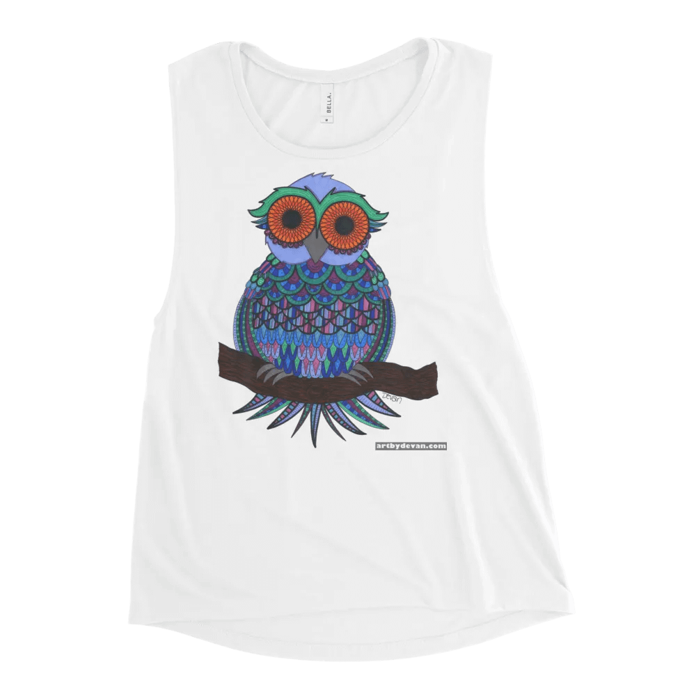Oddball Owl Tank Top product image (2)