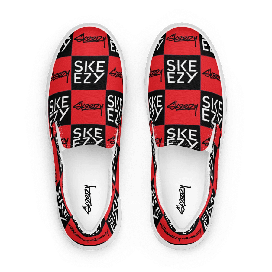 Checkered Skeezy Slip-Ons BLK/RED (Men's) product image (2)