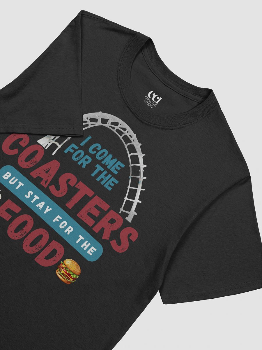 Funny Theme Park T-Shirt – Coaster & Food Lover Shirt – Amusement Park Gift – Summer Vacation Tee for Foodies & Ride Fans product image (3)
