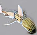 Made To Order: Wooden Handmade Shark Puppet Toy product image (1)