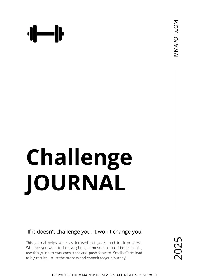 Challenge Journal 2025 (Printable Digital Download) product image (2)