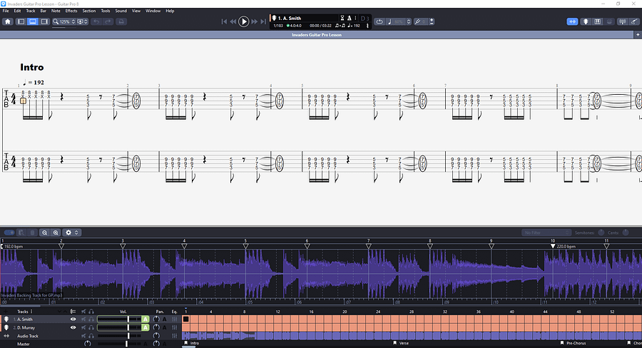 Invaders PDF TAB + Backing Track MP3 product image (3)