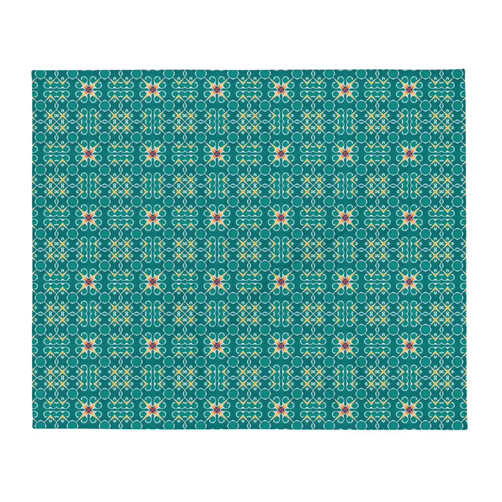 Symmetry Blooms Throw Blanket product image (3)