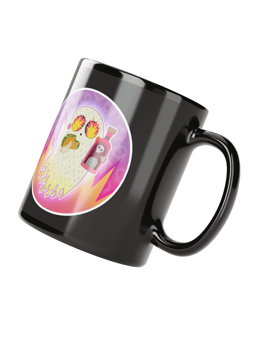 Pastel Little Ghost Hot Sauce - Black Ceramic Mug product image (3)