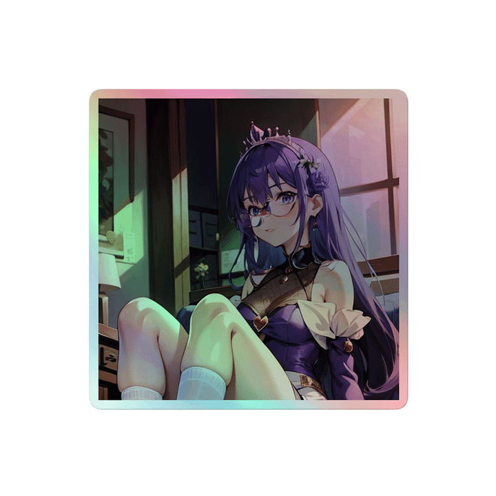 Purple K Princess HOLOGRAPHIC" STICKERS product image (2)