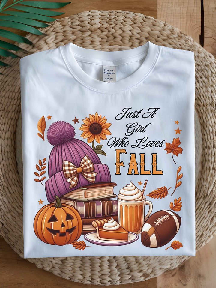 Just A Girl Who Loves Fall Unisex T-Shirt product image (7)