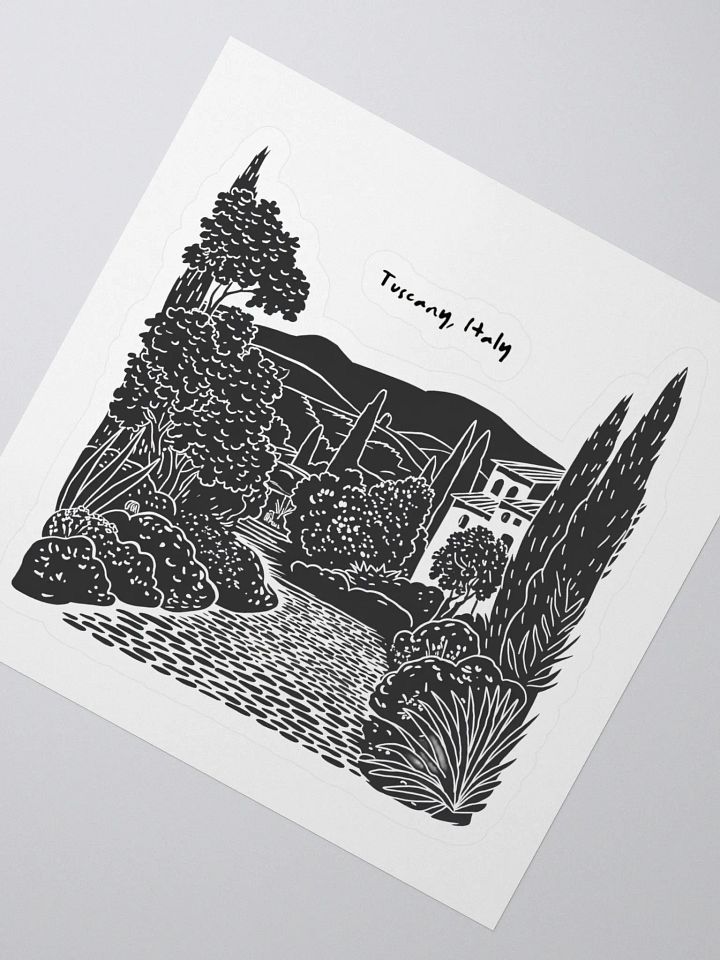 Tuscany Serenity: Elegant Landscape Sticker product image (2)