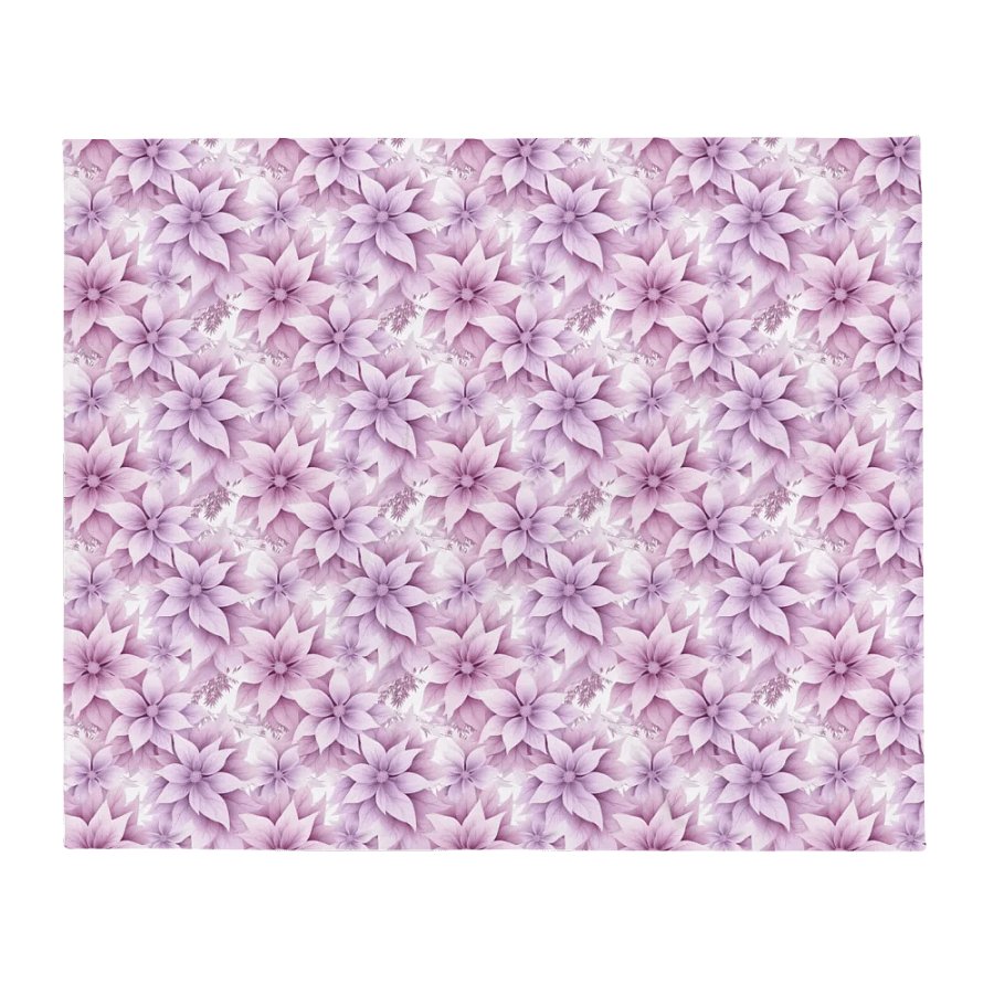 Purple Floral Blanket product image (1)