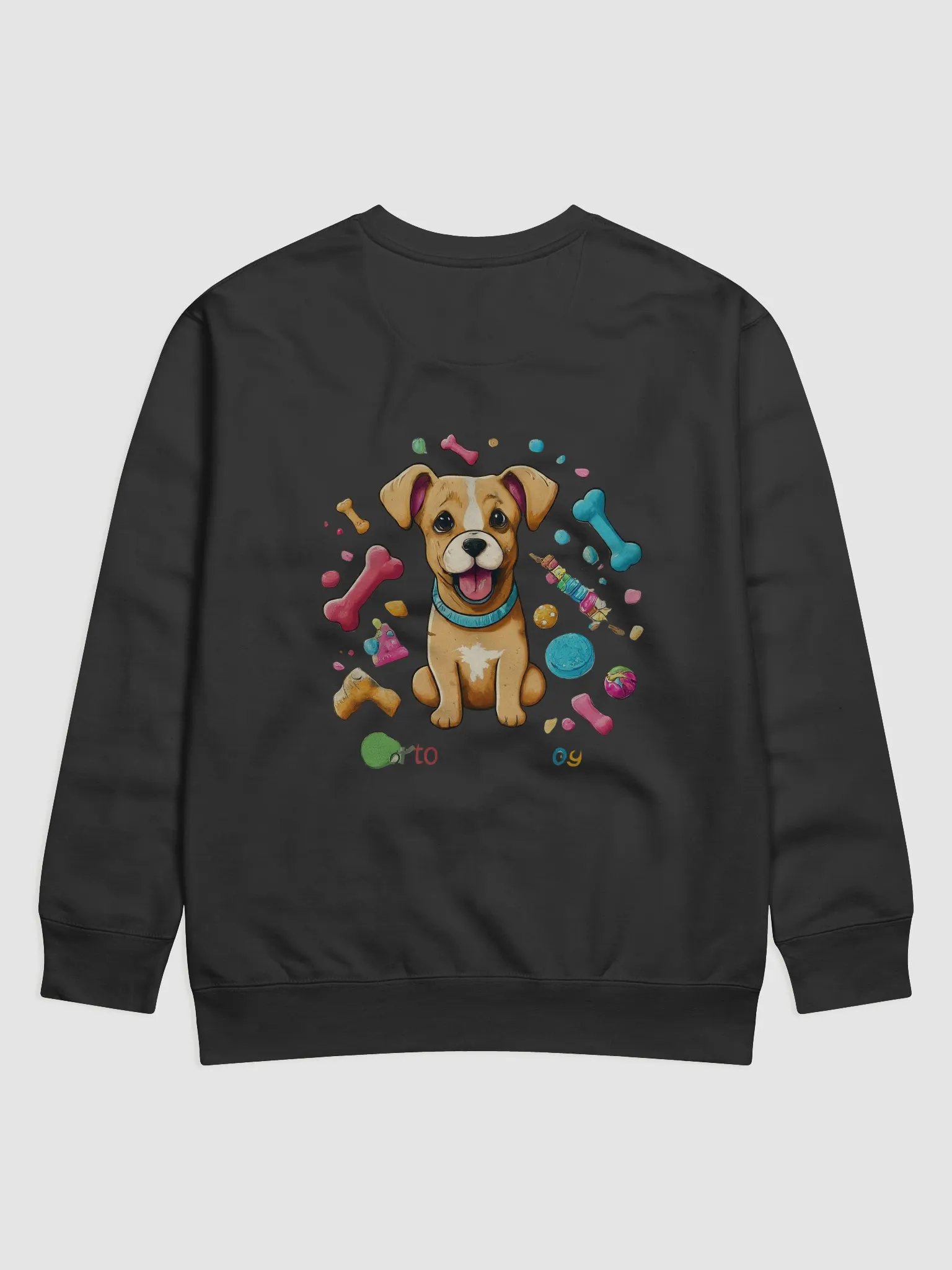 Playful Pup Illustrated Sweatshirt product image (2)