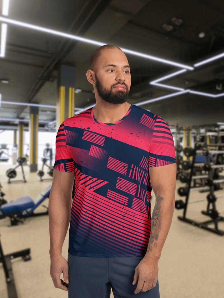 Red Stripes | Men´s Athletic T-Shirt product image (1)