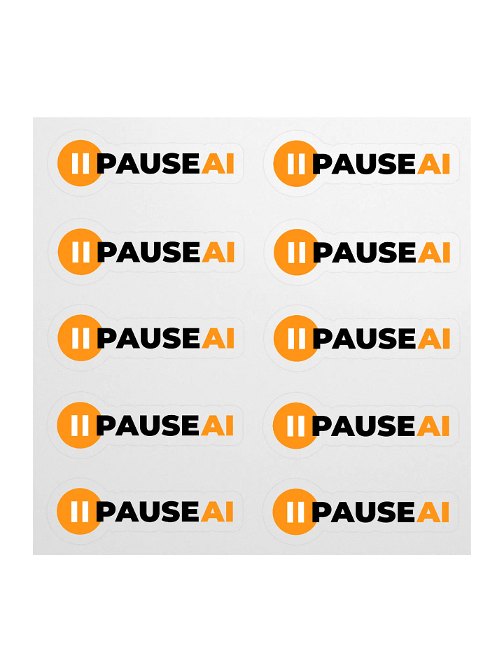 10 PauseAI Stickers product image (1)