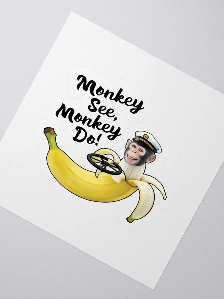 Monkey See, Monkey Do! Banana Sticker product image (2)